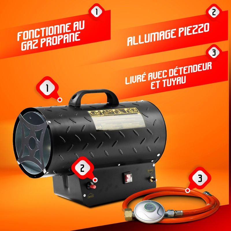 Canon a chaleur au gaz 30 KW