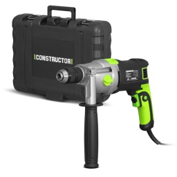 Marque:CONSTRUCTORGarantie:5 ansDescription:PERCEUSE PERCUSSIONPuissance : 1050WVitesse à vide : 0-1100 / 0-3000t/minFréquence de frappe: 0-16500 / 0-45000coups/min
Mandrin : automatique 13mm métalCapacité (bois-acier-pierre) : 40-13-16mmCoffret : ouiCarter en métalSoftgripGARANTIE 5 ANSCode EAN/GLN:5411074183615Poids:4.80 kg