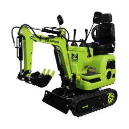 Mini-pelle ZIPPER ZI-MBG600H : Conception compacte, si&egrave;ge confortable et moteur essence de 6,8 kW. La mini-pelle ZIPPER ZI-MBG600H est con&ccedil;ue pour les travaux d&rsquo;excavation et les applications d&rsquo;am&eacute;nagement paysager et de construction. &Eacute;quip&eacute;e d&rsquo;un moteur essence de 6,8 kW, elle peut &ecirc;tre utilis&eacute;e pour diverses t&acirc;ches autour de la maison, au jardin et sur les chantiers. Sa conception compacte, avec une largeur d&rsquo;environ 700 mm, lui permet de travailler m&ecirc;me dans des passages &eacute;troits et des espaces confin&eacute;s. Ce mod&egrave;le est disponible en version de base, sans accessoires suppl&eacute;mentaires.
Garantie 2ans

Moteur essence 6,8 kW avec d&eacute;marrage &eacute;lectrique.
Vitesse de d&eacute;placement : 2,0 km/h
Force d'arrachement de la bombe : 4,5 kN ou force d'arrachement du godet : 8,5 kN
Vitesse de rotation : 9,5 tr/min
Amplitude de rotation de la fl&egrave;che : +/-65&deg;
Chenilles en caoutchouc de 150 mm de large
Largeur des chenilles : 690 mm, id&eacute;ale pour les passages &eacute;troits

&Eacute;quipement inclus :Godet standard - 290 mm
Informations sur les fluides de travail :

Huile hydraulique recommand&eacute;e : HLP22 (env. 10 l)
Huile moteur recommand&eacute;e : 15W40 (env. 0,95 l)
Carburant : Essence 95 (max. 5,5 l)




Donn&eacute;es sur les moteurs







Puissance moteur S1 W


6800







D&eacute;marreur


Elektrisch/Electric







Type de carburant


essence e 95







Cylindr&eacute;e cc


302







dimensions







Dimensions machine mm


2182 x 715 x 1419







Niveau puissance sonore- vibreur







Niveau de puissance sonore en dB


93







Poids







Poids brut kg


685







Poids net kg


610







emballage







Largeur emballage mm


740







Longueur emballage mm


2.275







Hauteur emballage mm


1.260







Information g&eacute;n&eacute;rale







Code EAN


9120039236148




