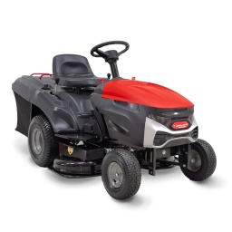 Marque:ELEM Garden TechnicGarantie:3 ansDescription:Le tracteur tondeuse Elem Garden est équipé d'un moteur de 452cc / 8.2Kw à 2800t/min et dispose d'un bac de ramassage arrière de 220L et d'un volant surélevé pour un meilleur confort de conduite.Cette tracteur tondeuse dispose de 5 vitesses avant (1.7 / 2.5 / 4.2 / 4.5 et 6.9 km/h) ainsi que d'une vitesse arrière (3km/h) afin de vous garantir un meilleur contrôle lors de la tonte.Le plateau de coupe de 96cm est équipé de 2 lames et d'un réglage de la hauteur de coupe centralisé avec 5 positions (de 35 à 75mm)
Caractéristiques :- Moteur 452CC – 8.2KW- Démarrage électrique (batterie 12V 12Ah)- Largeur de coupe: 96cm- 5 vitesses avant: 1) 1.7km/h - 2) 2.5km/h - 3) 4.2km/h - 4) 4.5km/h – 5) 6.9km/h- 1 marche arrière: 3km/h- Hauteur de coupe centralisée 5 positions: 35-75mm- Diamètre des roues: avant 25.4cm - arrière 43cm- Bac récolteur 220L- Capacité du réservoir d'essence: 5L- Convient pour un terrain de max 3500M²- Pente max : 17%- Nettoyage du carter intégré- Système de suspension pour un renfort de la structure du châssis et un meilleur confort d'utilisation- Système d'éjection arrière intégré dans la structure afin d'éviter tous bourrages d'herbe- Equipé de phares Led- Poids net : 170kgCode EAN/GLN:5411074242992Poids:206.00 kg