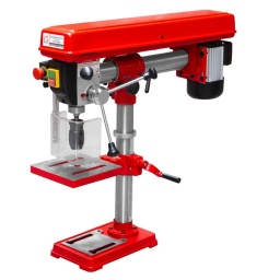 
Base solide pour un bon équilibre de la machine, avec rainures en T
Moteur d'aluminium selon les normes IP54.
Colonne en acier, solide, polie, et résistant à la torsion.
La table de travail peut être inclinée de -45 ° à + 45 ° et tourne également à 360 ° autour de la colonne
Pratique cabestan de trois bras avec échelle de profondeur de perçage.
Indicateur profondeur réglable.
Écran de protection basculant et réglable
Buttée de profondeur
Garantie 2ans
Inclus dans la livraison:Mandrin auto serrant 1 à 16 mm, B16.




Données sur les moteurs







Puissance moteur S6 W


900







Puissance moteur S1 W


600







Voltage


230V







dimensions







Dimensions table mm


220x220







Portée en mm


130-420







Hauteur maxi mm


805







Caractéristiques techniques







Capacité de perçage maxi en mm


16







Dimensions socle


210x350







Distance base-broche


470







distance maximale table-broche mm


355







Support de broche de perçage


MK2 / MT2







Vitesse de broche min-1


(5) 500-2500







Course de la broche [mm]


80







Diamètre colonne


60







Poids







Poids net kg


40







Poids brut kg


44







emballage







Hauteur emballage mm


320







Largeur emballage mm


360







Longueur emballage mm


910







Information générale







Code EAN


9120039904085




