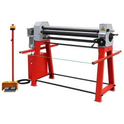 
Rouleuse lourde et robuste.
Rouleaux en acier rectifie de grand calite et precision
Bâti et châssis très robuste, fabrique en fonte grise resistant a la torsion.
Système de 3 rouleaux asymétriques.
Le rouleau supérieur peut être libéré facilement pour un retrait facile de la feuille.
Fente d‘alignement de rouleau supérieur.
Reglage des rouleaux par levier.
Reglage de rouleau posterieur par volant.
Grâce à la commande au pied, les deux mains restent disponibles pour l’amenée de la pièce
La commande au pied equipé avec un control avant et arriere, et le bouton arret d'urgence.
Barrière de sécurité avec interrupteur d‘arrêt d‘urgence
Garantie 2ans




Données sur les moteurs







Puissance moteur S1 W


750







Voltage


400V







TRAVAIL DU MÉTAL







Épaisseur max


2







Largeur max. matériau millimètre


1020







Poids







Poids net kg


260







Poids brut kg


295







emballage







Hauteur emballage mm


1.260







Largeur emballage mm


620







Longueur emballage mm


1.700







Information générale







Code EAN


9120058372063




