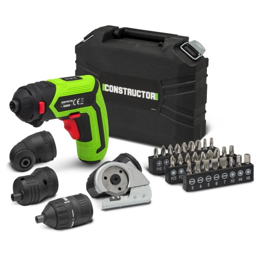 Tournevis rechargeable 4V lithium + accessoires - 4Nm - Coffret de rangement