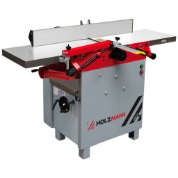 
Guide de dégau inclinable de 90º jusqu´à 45º.
Tables en fonte rectifies procurent à la machine robustesse et précision. Le bâti est en fonte monobloc.
Bouton d‘arrêt d‘urgence de la fonction de rabotage indépendant.
La table de raboteuse est soutenue par 2 vérins pour une stabilité parfaite.
Collecteur de copeaux métallique, facile à positionner pour la fonction rabotage
Rouleaux d´entre et de sortie pour un rabotage impeccable.
Réglage précis des tables de dégau avec système millimétré.

Livrée avec:4 fers réaffûtables montées sur l´arbre, guide de dégau aluminium, protecteur de l´arbre et poussoir.
Garantie 2ans



Dégauchisseuses-raboteuses







Profondeur de passe maxi mm


5







Dimensiones guide dégau mm


1100x130







Inclinaison guide dégau


45° -90°







Dimensions table de dégauchissage mm


1600x410







Hauteur table de dégauchissage mm


925







Données sur les moteurs







Puissance moteur S6 W


4200







Puissance moteur S1 W


3000







Vitesse d´avancement


8







Voltage


400V







dimensions







Buse d´aspiration


100







Raboteuse







Dimensions de la table


750x405







Profondeur de passe maxi mm


3







Ø Arbe mm







Ø Arbe mm


95







Vitesse rotation arbre


4500







Nombre de fers


4







Poids







Poids net kg


330







Poids brut kg


382







emballage







Hauteur emballage mm


1.070







Largeur emballage mm


770







Longueur emballage mm


1.680







Information générale







Code EAN


9120039902708


