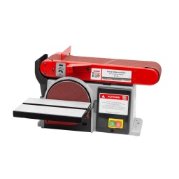 
Inclinaison groupe bande abrasive (0º-90º)
Inclinaison table disque abrasive jusqu´à 45º
Table équipe avec guide d´onglet, pour faciliter le travail en angle.
Machine fabrique en fonte, garanti une grande stabilité et absence de vibrations.
Déplacement de la bande sur surface graphite pour un travail à vitesse constant, réduit la friction et allonge la vie de la machine.
Changement rapide de la bande abrasive.
Adéquat pour le ponçage de pièces droites et courbes.
Garantie 2ans
Livrée avec:1 bande abrasive, 1 disque abrasive, guide d´onglet, buse d´aspiration, outils de montage.




Données sur les moteurs







Puissance moteur S1 W


250







Vitesse rotation arbre min-1


590







Voltage


230V







dimensions







Dimensions table mm


150x230







Ponceuses







Diamétre disque abrasive mm


150







Dimensions bande mm


100x915







Vitesse de la bande


490 min-1







Poids







Poids net kg


18







Poids brut kg


19







emballage







Hauteur emballage mm


290







Largeur emballage mm


265







Longueur emballage mm


550







Information générale







Code EAN


9120058371585





