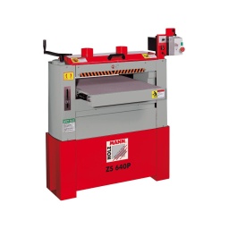 
Ponceuse professionnelle avec largeur de ponçage 640 mm (ZS 640P) ou 970 mm (ZS 970P)
Les deux cylindres de ponçage permettent le ponçage d’ébauche et de finition en une seule passe.
Tapis de haute qualité d’une grande longévité.
Cylindres de ponçage dynamiquement équilibrés pour un bon fonctionnement.
Haut rendement de ponçage.
Vitesse d‘avance réglable par variateur électronique, sans palier.
Ajustement aisé et rapide de la hauteur de ponçage.
L‘interrupteur magnétique du capot contrôle le mouvement des cylindres de ponçage.
Micro de securité pour acceder aux rouleaux.
Changement facile de la bande abrasive.
Machine appropriée pour les bois tendres et durs.

Livrée avec:2 Rouleaux, 2 bandes abrasives (1x P80; 1 x P120), socle et tapis.
Garantie 2ans



Données sur les moteurs







Puissance moteur S6 W


2100







Puissance moteur S1 W


1500







Vitesse d´avancement


1,8-7,3 m/min







Voltage


230V







dimensions







Dimensions machine mm


1143x711x1321







dimensions des pièces







Épaisseur max. pièce mm


127







Épaisseur min. pièce mm


7







Ponceuses







Vitesse rotation cylindres min-1


1800







Diamétre cylindre de pongaje mm


127







Langeur maxi poncage mm


640







Poids







Poids net kg


195







Poids brut kg


259







emballage







Hauteur emballage mm


1.320







Largeur emballage mm


830







Longueur emballage mm


1.150







Information générale







Code EAN


9120039905037


