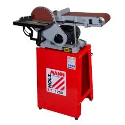 
La ponceuse à bande et à disque Holzmann BT1220 est un outil polyvalent et robuste, idéal pour les ateliers de menuiserie, de bricolage, ou les applications métalliques légères. Sa conception compacte et durable en fait un choix privilégié pour un usage intensif.

Table en fonte grise pivotante.
Machine fabrique en fonte, garanti une grande stabilité et absence de vibrations.
Déplacement de la bande sur surface graphite pour un travail à vitesse constant, réduit la friction et allonge la vie de la machine.
Guide d´onglet de précision pour un ponçage précis des angles.
Socle compact assurant une grande stabilité.
Avec buse d´aspiration, pour un travail sans poussière.

Livrée avec:Socle, 1 bande et 1 disque abrasive, guide d´onglet de précision, butée de table, buse d´aspiration




Données sur les moteurs







Puissance moteur S6 W


1125







Puissance moteur S1 W


750







Vitesse rotation arbre min-1


1400







Voltage


230V







dimensions







Dimensions table mm


310x190







Ponceuses







Diamétre disque abrasive mm


228







Dimensions bande mm


1220x150







Poids







Poids net kg


51







Poids brut kg


52







emballage







Hauteur emballage mm


380







Largeur emballage mm


450







Longueur emballage mm


700







Information générale







Code EAN


9120039900070




