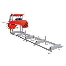 La machine est conçue exclusivement pour la coupe du bois, dures et sèches, humides, transformant grumes en planches, sans dépasser les mesures des rails sur lequel est montée la scie.
Garantie 2ans

Longueur de coupe illimitée, selon le nombre des guides ou des sections que nous ajoutons.
Moteur 420cc LONCIN de 9kW
Tous les types de bois peuvent être coupés avec la même lame.
Structure solide qui assure une grande stabilité.
Utilisation et l‘assemblage simple, qui offrent une grande mobilité.
Volants en fonte et grandes dimensions.
Montée et descente tête de scie manuelle
Système de fixation excentrique.
Ajustement de prédécoupé
La productivité dépend du type de bois, dur, doux, sec ou humide.
Niveau pression acoustique : LPA 89 dB (A) k = 3dB (A)
Niveau pression sonore : LWA 98 dB (A) k = 3dB (A)
Capacite dépôt huile SAE 15W40 1,1 litres
Capacite dépôt essence EN 228 ROZ 95: 6,5 litres
Avance Manuelle




Données sur les moteurs







Puissance moteur S1 W


9000







Type de moteur


Loncin G420F







Type de carburant


E95 (EN228)







Capacité du réservoir L


6,5







dimensions







Dimensions machine mm


4260 x 1950 x 1900







dimensions des pièces







Longueur pièce mm


1050







Scies á ruban







Dimensions banda mm


4015 x 34 x 1,1







Vitesse bande abrasive m/min


1200







Volants mm


Ø 475







Diamétre maxi. mm


Ø 810







Ouverture maxi entre les ruban mm


720







Sections complémentaires m


2







Épaisseur des volants mm


1,5 - 2,2







Niveau puissance sonore- vibreur







Niveau de puissance sonore en dB


98







Niveau de pression acoustique en dB


89







Poids







Poids brut kg


418







Poids net kg


370







emballage







Largeur emballage mm


645







Longueur emballage mm


2.270







Hauteur emballage mm


880







Information générale







Code EAN


9120058379277





