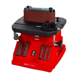 LE PONÇAGE FACILE DE TOUS LES CHANTS COURBES ! Voici la machine idéale pour la réalisation de jouets, la lutherie ou encore la finition des gabarits de défonçage. Parfaite pour tous les travaux de finition sur pièces incurvés ou concaves. Des chants simplement découpés à la scie sauteuse ou a la scie à ruban acquièrent immédiatement une finition soignée et présentable Système oscillant et innovant : un mouvement continu de montée et descente du manchon durant sa rotation offre un ponçage exceptionnellement efficace et fin (sans rayures), précis et régulier ainsi qu'une usure homogène et uniforme de l'abrasif. Autre avantage par rapport au ponçage sur toupie : une vitesse vraiment adaptée à la fonction. Cinq diamètres de cylindres caoutchouc interchangeables permettent de poncer tous les chants courbes, même ceux au rayon le plus serré.
Garantie 2ans

Max. hauteur de ponçage 90 mm
Course d'oscillation : 16 mm
Oscillations par minute : 58
Dimension bande de ponçage : 610x100 mm.
Vitesse de la bande abrasive : 8 m/s
Possibilités de rangement pour les manchons de ponçage et les inserts de table fournis
Y compris une large gamme de manchons abrasifs.

Matériel inclus: 1 bande abrasive K80, 5 manchons abrasifs K80 Ø15/21/28/40/53 mm avec rouleaux abrasifs en caoutchouc adaptés (4 pièces), outil, 5 x inserts de table, 4 x disques de broche



Données sur les moteurs







Puissance moteur S1 W


450







Voltage


230 V / 50Hz







Vitesse rotation arbre min-1


2000







dimensions







Dimensions table mm


400 x 407







Buse d´aspiration


Ø 39







Dimensions machine mm


440 x 470 x 500







Plage de pivotement


0 - 45°







Ponceuses







Dimensions bande mm


610 x 100







Vitesse de la bande


8 m/s







Niveau puissance sonore- vibreur







Niveau de puissance sonore en dB


85,9







Niveau de pression acoustique en dB


72,9







Poids







Poids brut kg


14.20







Poids net kg


12.50







emballage







Largeur emballage mm


460







Longueur emballage mm


525







Hauteur emballage mm


495







Information générale







Code EAN


9120058379307


