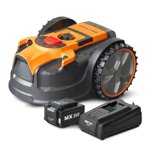 Robot tondeuse autonome 24V sans fil périmétrique - Le robot le plus simple du marché 250m2 maxi 