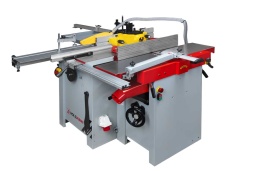 Machine multifonctionnelle pour les plus exigeantsPour ceux qui appr&eacute;cient les espaces r&eacute;duits et un atelier parfaitement organis&eacute; : la HOLZMANN K5260PSMW2_400V combine plusieurs machines performantes en une seule machine compact et polyvalent, id&eacute;al pour les bricoleurs ambitieux et exigeants
Garantie 2ans
Cette machine multifonctionnelle bien con&ccedil;ue int&egrave;gre une scie circulaire, un chariot coulissant, une toupie, une raboteuse et une d&eacute;gauchisseuse dans un format compact. Atout majeur : la raboteuse/d&eacute;gauchisseuse est &eacute;quip&eacute;e d'une t&ecirc;te de coupe h&eacute;lico&iuml;dale de haute qualit&eacute; et, associ&eacute;e &agrave; la table coulissante, offre des r&eacute;sultats pr&eacute;cis et professionnels. Trois moteurs ind&eacute;pendants assurent une puissance optimale pour chaque fonction, qu'il s'agisse de scier, de raboter ou de d&eacute;gauchiser. Pour encore plus de fonctionnalit&eacute;s, la machine peut &ecirc;tre compl&eacute;t&eacute;e en option par la table mortaiseuse HOB310ECOLL.En bref : (Presque) tout ce dont un menuisier amateur a besoin &ndash; combin&eacute; dans une seule machine puissante.

Lame de scie circulaire pivotant jusqu'&agrave; 45&deg; par volant
T&ecirc;te de coupe h&eacute;lico&iuml;dale, raboteuse-d&eacute;gauchisseuse &agrave; 2 rainures et 24 plaquettes indexables
Table coulissante avec stabilisateur et guide de coupe transversale extraible (1225-2100 mm)
S&eacute;lection des fonctions par commutateur rotatif
Puissance du moteur de la toupie : 1,5 kW
Puissance du moteur de scie circulaire : 2,2 kW
Puissance du moteur de raboteuse-d&eacute;gauchisseuse : 2,2 kW
D&eacute;gauchisseuse &agrave; avance variable, vitesse d'avance max. : 7 m/min

Materiel inclus: Lame de scie circulaire &agrave; plaquettes carbure (254 x 30 x 3,0/2,2 mm), tuyau d'aspiration des poussi&egrave;res (car&eacute;nage de la lame vers l'orifice de raccordement), 24 plaquettes indexables pr&eacute;mont&eacute;es (15 x 15 x 2,5-R150 mm)
Options: Kit de d&eacute;placement UFE5K, table mortaiseuse HOB310ECOLL, m&egrave;ches, aspirateurs, servantes.



D&eacute;gauchisseuses-raboteuses







Dimensions table de d&eacute;gauchissage mm


1090 x 260







Profondeur de passe maxi mm


3







Dimensiones guide d&eacute;gau mm


700 x 123







Inclinaison guide d&eacute;gau


90-45&deg;







Donn&eacute;es sur les moteurs







Puissance moteur S1 W


2200 | 1500 | 2200







Voltage


400 V / 50 Hz







dimensions







Dimensions table mm


920 x 410







Hauteur table mm


850







Chariot aluminium mm


1320 x 238







Dim. table coulissante mm


680 x 530







Buse d&acute;aspiration


100 / 100 / 32







Dimensions machine mm


1320 x 2330 x 1090







capacit&eacute; de coupe







Profondeur de coupe maxi 90&deg; mm


78







Profondeur de coupe maxi 45&deg;mm


63







Capacit&eacute; coupe maxi mm


1300







Capacit&eacute; coupe lame a guide


710







Raboteuse







Dimensions de la table


545 x 258







Profondeur de passe maxi mm


4







hauteur de rabotage mm


225







&Oslash; Arbe mm







&Oslash; Arbe mm


70







Vitesse rotation arbre


5500







Caract&eacute;ristiques techniques







Diam&egrave;tre de la broche mm


30







Vitesse de broche min-1


1400 | 4000 | 6000 | 9000







Diam&egrave;tre de la broche mm


110







Ouverture table mm


160







Max diam&egrave;tre de l'outil sous la table en mm


160







Max diam&egrave;tre de l'outil au-dessus du tableau


180







Scie circulaire







&Oslash; Lame / al&eacute;sage mm


254 x 30 x 3/2,2







Vitesse de la lame de scie en min-1


4000







Inclinaison lame


0-45&deg;







Niveau puissance sonore- vibreur







Niveau de puissance sonore en dB


103







Niveau de pression acoustique en dB


89,5







Poids







Poids brut kg


420







Poids net kg


362







emballage







Largeur emballage mm


1.155







Longueur emballage mm


1.160







Hauteur emballage mm


970







Information g&eacute;n&eacute;rale







Code EAN


9120132141509


