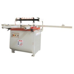 
Utilisé pour la fabrication de meubles, armoires, étagères.
Tète à pivotement pneumatique horizontale et verticale 0°- 45°- 90°.
Equipe avec 2 presseurs pneumatiques
Fixation et libération de la pièce par pédale
21 mandrins, entre-axe de 32 mm
Distance entre le premier mandrin et le dernier de 640 mm
Pression de travail de 6 à 8 bars.
Un compresseur externe est nécessaire.
Tige de 3 mètres inclus dans la livraison.
Garantie 2ans




Données sur les moteurs







Puissance moteur S6 W


2100







Puissance moteur S1 W


1500







Voltage


400V







dimensions







Dimensions table mm


870x550







dimensions des pièces







Épaisseur max. pièce mm


80







Caractéristiques techniques







Vitesse de broche min-1


2840







Plaqueuses de chants







Pression de travail bar


6-8







Perceuse à bois







Nombre mandrins


21







Entre-axe entre premier-dernier mandrin mm


640







Entre-axe entre mandarin mm


32







Profondeur maxi. mm


50







Poids







Poids net kg


341.50







Poids brut kg


412







emballage







Hauteur emballage mm


1.100







Largeur emballage mm


1.050







Longueur emballage mm


1.050







Information générale







Code EAN


9120039909257




