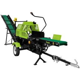 La fendeuse combinée ZIPPER WOOD ZI-SPA380 est équipée d'un convoyeur à grumes à entraînement hydraulique, d'une unité de sciage, d'une traverse de fendage réglable manuellement, d'une force de fendage de 20 t et d'un convoyeur d'évacuation pivotant pour les grumes finies. Simple, efficace et puissante, elle est idéale pour fendre les grumes en toute sécurité et efficacité.
Garantie 2ans

Scierie 2 en 1 (mise à longueur et retaillage)
Convoyeur à grumes (1,1 m de long)
Longueur du convoyeur d'évacuation : 3,2 m (max. 40°)
Guidon de tronçonneuse de 45 cm (18
