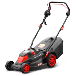 Marque:ELEM Garden TechnicGarantie:3 ansDescription:Cette tondeuse électrique 1800W Elem Garden Technic est très légère et maniable ce qui lui permet d'être utilisable sur différents types de terrain. Grâce à sa largeur de coupe de 42 cm, elle réduira considérablement votre trajet de tonte. Elle convient parfaitement aux personnes ayant un jardin de surface moyenne. Grâce à son système de réglable de la hauteur de coupe 5 positions (ajustable entre 25 et 80 mm), cette tondeuse s'adapte à vos besoins.Votre tondeuse est rangée loin de votre jardin... pas de problème. Cette tondeuse possède une poignée centrale qui facilitera son transport. De plus, elle est équipée d'un bac récolteur d'une capacité de 40 litres afin d'éviter les trajets inutiles.Cette tondeuse électrique possède un carter en polypropylène très léger et qui demande très peu d'entretien pour le bonheur des utilisateurs.
Caractéristiques :- Puissance : 1800W- Type de moteur: universel- Vitesse à vide: 3450 t/min- Largeur de travail : 42 cm- Réglage hauteur de coupe centralisé (5 positions 25 - 80 mm)- Carter en matière plastique de haute qualité résistant aux chocs- Capacité du bac récolteur: 40 L- Diamètre des roues arrière: 22 cm- Diamètre des roues avant: 14.5 cm- Double interrupteur de sécurité- Poids net: 13.1 kg- Livrée en boite couleur- Grande poignée centrale pour un transport aisé- Surface de tonte conseillée: jusqu'à 700 M²- Guidon pliable- Garantie 3 ansCode EAN/GLN:5411074231736Poids:13.50 kg