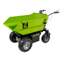 Le MINIDUMPER électrique sur roues ZIPPER ZI-ED500 avec benne basculante hydraulique est l'assistant idéal pour le transport de marchandises en vrac jusqu'à 500 kg. Silencieux, sans gaz d'échappement, il est idéal pour une utilisation à l'intérieur des chantiers, des serres, etc.
Garantie 2ans

Avec des dimensions compactes, il peut également passer les portails à l'intérieur des chantiers et les chemins étroits. Les roues arrière pivotantes permettent une grande maniabilité dans les petits espaces, tandis que les roues avant garantissent une traction maximale.
Équipé d'un moteur électrique avec une batterie au plomb de 48V et 32 ​​Ah. Puissance 1000W. Le moteur électrique n'a aucun entretien, une consommation inférieure et des coûts d'exploitation inférieurs à ceux du MINIDUMPER à essence, en plus de zéro vibration.
La benne est facile à lever, grâce au piston hydraulique.
a une capacité de 500 kg. Équipé de lumières led.

Inclus: chargeur et batterie (48V / 32Ah)



Données sur les moteurs







Puissance moteur S1 W


1000







Voltage


48 V







Voltage de batterie


48 V







Capacité de la batterie


48 V / 32 Ah







Vie de la batterie


max. 8h







Temps de chargement


~7h







dimensions







Capacité charge maxi kg


500







Dimensions du réservoir mm


1090 x 665 x 385







Niveau puissance sonore- vibreur







Niveau de puissance sonore en dB


65,4







Niveau de pression acoustique en dB


85,2







Poids







Poids brut kg


241.50







Poids net kg


208







emballage







Largeur emballage mm


770







Longueur emballage mm


1.430







Hauteur emballage mm


860







Information générale







Code EAN


9120039234908



