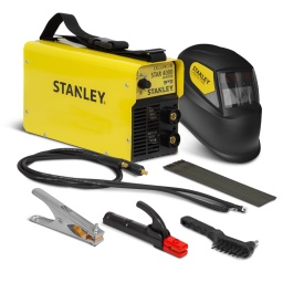 Marque:StanleyGarantie:2 ansDescription:Intensité de soudage: 10 - 160ADiamètre des électrodes: 1.6 à 4mmTension d'alimentation: 230VTension à vide: 90VClasse de protection: IP21SCompatible générateur: 10.5KvaCompact et très léger (dimensions L 325 x P 120 x H 190mm - poids net 3.7kg)Soudure facilitée: anti-stick (plus de collage), arc force (modulation du courant), hot start(amorçage facile).Accessoires fournis: pince porte électrodes, pince de masse, brosse marteau, 10 électrodes et un masque auto assombrissant DIN11.Code EAN/GLN:8004386004425Poids:4.50 kg
