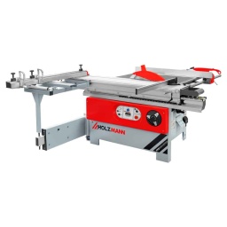 La scie à format HOLZMANN FKS305V16TOP-400V est équipée d'un chariot en aluminium de 1,6 m. Comprend inciseur et lame de scie principale avec réglage manuel de la hauteur et de l'inclinaison, rallonge de table, table d'équarrissage et indicateur d'angle numérique, en bref, une scie parfaite pour couper des panneaux dans des ateliers de menuiserie avec peu d'espace.
Garantie 2ans

Design compact.
Moteur de 5,5 kW, avec frein électromécanique.
Installation électrique selon les normes CE.
Chariot en aluminium extra-large de 370 mm, idéal pour l'usinage de pièces volumineuses, monté sur des barres en acier.
Table de travail en fonte de 935 x 610 mm et tables d'extension en acier de 900x500 et 600 x 520 mm.
Comprend un moteur indépendant pour l'unité d'inciseur en standard.
Disque inclinable de 0 à 45º. Indicateur d'angle numérique.
Machine de grand poids permettant un excellent travail de pièces lourdes.
Grands volants pour le réglage de la hauteur et de l'inclinaison pour un travail plus confortable.
Il dispose de 2 vitesses (4 000 et 6 000 tr/min) pour l'entraînement principal.
Palogramme de haute qualité en aluminium anodisé avec réglage fin
Table d'équarrissage de 900 x 500 mm avec guide télescopique de 1200 – 2280 mm avec 2 butées.
Rapporteur pour couper des pièces en onglet.

Matériaux inclus:Inciseur (Ø120 x 20 x 3,1Z=24), disque (HW : Ø300 x 30 x 3.2 mm Z(72) , guide parallèle, guide d´angle, règle télescopique.



Données sur les moteurs







Puissance moteur S1 W


5500







Voltage


400 V / 50 Hz







dimensions







Hauteur table mm


890







Chariot aluminium mm


1600 x 370







Dim. table coulissante mm


900 x 500







Buse d´aspiration


Ø100 / (Ø50)







Dimensions machine mm


3100 x 1800 x 890







capacité de coupe







Capacité coupe lame a guide


1250







Scie circulaire







Ø Lame / alésage mm


250-315 (/30)







Vitesse de la lame de scie en min-1


(I): 4000 (II): 6000







Ø Inciseur / alésage mm


Ø120 x 20







Puissance moteur inciseur, W


750







Vitesse rotation inciseur min-1


8000







Inclinaison lame


0-45°







Niveau puissance sonore- vibreur







Niveau de puissance sonore en dB


90







Niveau de pression acoustique en dB


88,2







Poids







Poids brut kg


570







Poids net kg


490







emballage







Largeur emballage mm


1.150







Longueur emballage mm


1.400







Hauteur emballage mm


1.130







Information générale







Code EAN


9120058379697


