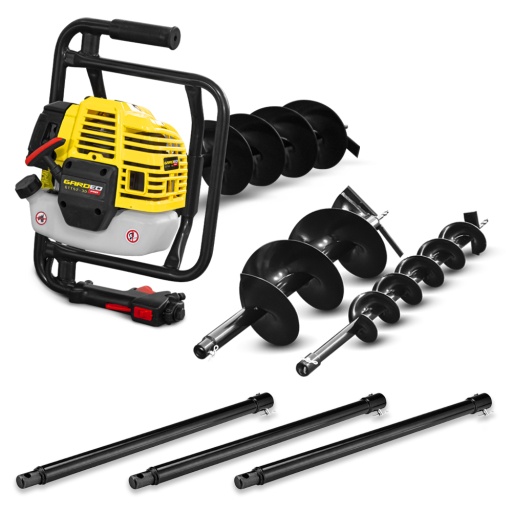 Tarière thermique 52CC + 3 mèches et 3 extensions