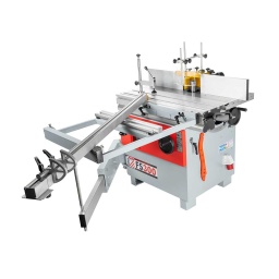 
Conçu et fabriqué pour offrir à l‘industrie une machine professionnelle, compétitive et durable pour de nombreu ses années.
Machine industriel avec table en fonte.
Le puissant moteur, assure une haute production et précision pour de nombreuses années.
Capot de la toupie de grande qualité avec ajustement fin des guides toupillage
Toupie avec 4 vitesses, arbre inclinable par volant
Blocage de l´arbre à l´extérieur pour un changement d´outil plus commode.
Garantie 2ans
Livrée avec:Chariot, protecteur de la toupie, guides aluminium, guide télescopique avec 2 butées latérales, 4 vitesses.




Données sur les moteurs







Puissance moteur S1 W


3000







Puissance moteur S6 W


4000







Voltage


400V / 3 / 50Hz







dimensions







Dimensions table mm


1000 x 350







Hauteur table mm


890







Chariot aluminium mm


1000 x 310







Buse d´aspiration


100







Caractéristiques techniques







Diamètre de la broche mm


30







Vitesse de broche min-1


1400 / 3500 / 6000 / 8000







Diamètre de la broche mm


130







Diamètre max. mm de coupe


175







Broche de fraisage rotative


(-5)0-45°







Hauteur maximum serrage


140







Ouverture table mm


178







Max diamètre de l'outil sous la table en mm


170 (90°) , 100 (45°)







Max diamètre de l'outil au-dessus du tableau


200







Guides de broche de broche en mm


450 x 160 (L +R)







Niveau puissance sonore- vibreur







Niveau de puissance sonore en dB


96,8







Niveau de pression acoustique en dB


80,7







Poids







Poids brut kg


343.50







Poids net kg


280







emballage







Largeur emballage mm


1.150







Longueur emballage mm


900







Hauteur emballage mm


1.078







Information générale







Code EAN


9120058377150




