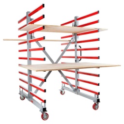 Le HOLZMANN TAW70DUO est un chariot mobile, idéal pour le transport et comme étagère ou pour le séchage après peinture des panneaux / lattages. La largeur du produit peut être modifiée de 300 à 1250 mm

Profondeur: 700 mm
Distance entre les étagères: 120 mm
Nombre d'étagères: 20
Dimensions des roues: Ø 125 x 40 mm
nombre de roues: 4 (2 avec frein)
Capacité de charge maximale: 900 kg
Capacité maximale par étagère: 45 kg
Surface de contact en PVC sur les profilés en porte-à-faux pour protéger/protéger les surfaces des panneaux et lés à stocker.
Structure métallique tubulaire stable et résistante.




Poids







Poids brut kg


98.50







Poids net kg


93.50







emballage







Largeur emballage mm


325







Longueur emballage mm


1.800







Hauteur emballage mm


300







Information générale







Code EAN


9120058379055




