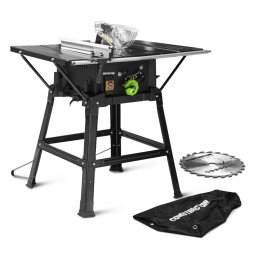 Marque:CONSTRUCTORGarantie:5 ansDescription:Cette table scie circulaire 2000W de la marque Constructor vous permettra de faire des découpes droites ou en biais (0 - 45°) dans du MDF, du bois massif, des panneaux...Stable et robuste, la machine est posée sur un support métallique avec des pieds en caoutchouc anti dérapants.Sa hauteur est de 86cm, sa largeur est de 54.6cm (et de 93cm avec ses 2 extensions) et sa profondeur est de 63cm.Elle est aussi équipée d'un laser vous permettant de réaliser des coupes nettes et précises, d'un sac vous permettant de stocker vos déchets, d'un poussoir, d'un guide parallèle et de 2 lames 24 dents.
Caractéristiques :- Puissance: 2000 W- Diamètre de la lame: 254 mm- Alésage de la lame: 30 mm- Nombre de dents: 24 et 40 dents- Vitesse de rotation: 4800 t/min- Profondeur de coupe max: 87 mm- Inclinaison max: 45°- Equipée de 2 extensions (permettant de supporter des pièces de grandes dimensions) et d'une presse- Guide laser permettant une découpe précise (Fonctionne avec 2 piles AAA fournies)- Construction stable et robuste.
Code EAN/GLN:5411074219208Poids:22.00 kg