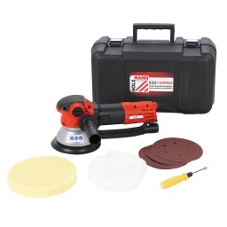 
D‘un seul clic, vous passez d’un ponçage de finition ou au polissage du bois, plastique, métal, pierre, etc.
2 outils en 1: ponceuse et polisseuse.
Vitesse de rotation réglable en 6 positions.
Démarrage progressif et poigne en caoutchouc souple.
Diamètre buse d´aspiration de 30 mm
Importante longévité grâce à l’étanchéité parfaite des roulements, à la protection contre la surcharge
Garantie 2ans
Livrée avec:Etui de transport, papier de verre, éponge de polissage, bonnet de polissage.




Données sur les moteurs







Puissance moteur S1 W


710







Classe de protection


II







Voltage


230V / 50 Hz







dimensions







Dimensions machine mm


720x290x265







Ponceuses







Diamétre disque abrasive mm


150







Vitesse de rotation en min-1


350-700







Excentricité


4







Rotation excentrique


3000-6600







Poids







Poids net kg


3







Poids brut kg


4







emballage







Hauteur emballage mm


410







Largeur emballage mm


480







Longueur emballage mm


485







Information générale







Code EAN


9120058372261




