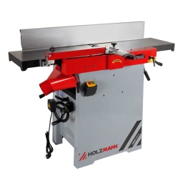 
Palogramme en aluminium inclinable de 90º à 45º,
Dimensions du palogramme 1100 x 150
Tables pivotantes en fonte grise.
Machine de construction robuste pour une grande stabilité  et qualité de travail
Hotte d'aspiration pivotante pour l'épaississement. Fonction d'avance indépendante via interrupteur.
Réglage précis des tables de rabot avec un système millimétrique.

Matériaux inclus :3 lames réaffûtables, palogramme inclinable, protecteur de l´arbre.
En option :Fers de rechange, aspirateur, positionneur de couteaux, kit de déplacement UFE410FLEX pâte coulissante pour table, mortaiseuse HOB310ECOLL
Garantie 2ans



Dégauchisseuses-raboteuses







Dimensions table de dégauchissage mm


1285 x 310







Hauteur table de dégauchissage mm


852







Profondeur de passe maxi mm


3







Dimensiones guide dégau mm


1100 x 150







Inclinaison guide dégau


0 - 45°







Données sur les moteurs







Puissance moteur S1 W


2200







Voltage


400 V / 50Hz







dimensions







Buse d´aspiration


Ø 100







Dimensions machine mm


1285 x 750 x 1000







Raboteuse







Dimensions de la table


545 x 308







Profondeur de passe maxi mm


4







hauteur de rabotage mm


225







Ø Arbe mm







Ø Arbe mm


Ø 70







Vitesse rotation arbre


5500







Nombre de fers


3







Niveau puissance sonore- vibreur







Niveau de puissance sonore en dB


103







Niveau de pression acoustique en dB


89,5







Poids







Poids brut kg


206







Poids net kg


179.50







emballage







Largeur emballage mm


565







Longueur emballage mm


1.320







Hauteur emballage mm


960







Information générale







Code EAN


9120058379321


