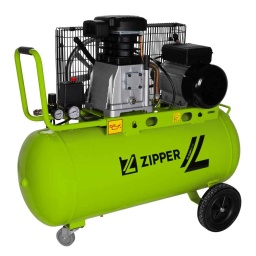Le compresseur ZIPPER ZI-COM90-10 est entraîné par courroie et convient au fonctionnement d'une large gamme d'outils pneumatiques nécessitant un débit d'air important. Avec son grand volume de chaudière de 90 litres, il est idéal pour la plupart des applications. Le ZI-COM90-10 fonctionne en monophasé 230 V et convient donc à tous les ateliers, garages et particuliers
Garantie 2ans

Capacité d'aspiration 354 l/min
Compresseur lubrifié à l'huile
2 manomètres, un pour la chaudière et un pour la pression de travail.
2 x raccords rapides pour une variété d'outils pneumatiques.
Débit d'air :

@2bar = 210 l/min
@4 bars = 200 l/min
@6bar = 185 l/min
@8bar = 170 l/min
@10bar = 150 l/min




Données sur les moteurs







Puissance moteur S1 W


2200







Voltage


230 V / 50 Hz







dimensions







Dimensions machine mm


920 x 455 x 820







Compresseurs







Pression maxi. bar


10







Débit L7min


354







Remplissage cube secondes


< 206







Capacité cube L


90







Niveau puissance sonore- vibreur







Niveau de puissance sonore en dB


92,1







Niveau de pression acoustique en dB


97







Poids







Poids brut kg


75







Poids net kg


67







emballage







Largeur emballage mm


147







Longueur emballage mm


450







Hauteur emballage mm


348







Information générale







Code EAN


9120039235189






