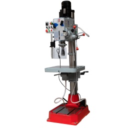 
Base lourde pour une grande stabilité.
Système de refroidissement inclus dans la livraison.
Moteur puissant assure une haute capacité de perçage.
Colonne de grandes dimensions avec la surface lisse.
Protecteur du mandrin acrylique.
Engrenages en acier trempé et poli, lubrifiés par bain d´huile.
Rainures de la table de travail en “T” de 14mm.
Alimentation vertical avec trois vitesses différentes, 0-0,12 – 0,18 -0,24mm/tr/min.

Matériel inclus:Mandrin de perçage 16mm, douille MT4/3, MT3/2, coin.
Garantie 2ans



Données sur les moteurs







Puissance moteur S1 W


1300 / 1800







Voltage


400V







Longueur de câble


2,5 m







dimensions







Dimensions table mm


550 x 480







Portée en mm


260







Hauteur maxi mm


2150







Caractéristiques techniques







Support de broche de perçage


MK4 / MT4







Course de la broche [mm]


110







Diamètre colonne


115







Distance base-broche


1200







distance maximale table-broche mm


750







Capacité maxi de perçage en acier


ø 32 (M20)







Capacité de perçage fonte


ø 40 (M24)







Vitesse de broche min-1


95-3200 (12)







Niveau puissance sonore- vibreur







Niveau de puissance sonore en dB


95







Niveau de pression acoustique en dB


85







Poids







Poids net kg


390







Poids brut kg


425







emballage







Hauteur emballage mm


1.910







Largeur emballage mm


720







Longueur emballage mm


640







Information générale







Code EAN


9120039901015


