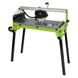 La machine à couper les carreaux ZIPPER ZI-FS200-720 avec disque diamanté Ø200 mm, roues de transport, pompe à eau de refroidissement, chariot coulissant et longueur de coupe de 720 mm est la machine idéale pour des coupes douces et nettes pour le chantier et pour toutes ses réformes.
Garanbtie 2ans

Tête coulissante sur roulements pour réaliser tous types de coupes de carrelage.
Les pieds rabattables et les roues de transport (montage en rack ou pieds) permettent de transporter facilement la machine.
Grande surface de travail (800x420mm), idéale pour travailler avec des pièces de grand format.
Volume du réservoir d'eau de 30 l.
Pompe à eau de refroidissement jusqu'à max. 500 l/h
Bouchon de vidange pour vider le bac à eau.
Le disque peut être tourné jusqu'à 45°
Il intègre une poignée sur la tête du disque, pour couper confortablement.
Butée de pièce (transversale) avec échelle de mesure

Matériel inclus: disque diamant Ø 200 x 25,4 x 2,4 mm, butée d'onglet



Données sur les moteurs







Puissance moteur S1 W


500







Puissance moteur S6 W


800 S6(15%)







Vitesse rotation arbre min-1


2990







Classe de protection


IP54







Voltage


230 V / 50 Hz







dimensions







Dimensions table mm


800 x 420







Dimensions machine mm


1180 x 520 x 1190







capacité de coupe







Profondeur de coupe maxi 90° mm


40







Profondeur de coupe maxi 45°mm


25







Largeur max. de coupe 90° mm


720







Lame diamant mm


200 x 25,4 x 2,4







Niveau puissance sonore- vibreur







Niveau de puissance sonore en dB


98







Niveau de pression acoustique en dB


85







Poids







Poids brut kg


38







Poids net kg


34







emballage







Largeur emballage mm


455







Longueur emballage mm


1.080







Hauteur emballage mm


505







Information générale







Code EAN


9120039235141


