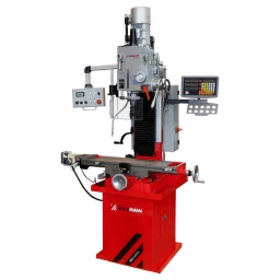 La fraiseuse HOLZMANN ZX7045PRO est dotée d'un ensemble d'équipements impressionnant comprenant la base, l'affichage 3 axes, la pompe de refroidissement, le réglage électrique de la hauteur de la tête de fraisage, l'unité d'alimentation de l'axe X et le panneau de commande. Elle est idéale pour votre atelier de métallurgie et facilite vos travaux de fraisage précis et faciles.
Garantie 2ans

Puissance du moteur de la broche 90 W
Puissance du ventilateur de refroidissement 40 W
Puissance de l'alimentation automatique 90 W
Course de l'axe Y: 190 mm
Course manuelle de l'axe Z:420 mm ;automatique de l'axe Z:350 mm
Course manuelle de l'axe X:560 mm; automatique axe X:480 mm

Matériel inclus: Broche de tension M16, mandrin B18 (Ø1-16 mm), douilles de réduction MK4-3, MK3-2



Données sur les moteurs







Puissance moteur S1 W


1500







Voltage


400 V / 50 Hz







dimensions







Dimensions machine mm


1360 x 960 x 2110







Caractéristiques techniques







Capacité maxi de perçage en acier


Ø32







Capacité de perçage fonte


Ø45







Taille de filetage max.


M20







Adaptateur fraisé


MK4/MT4







Vitesse de broche min-1


(I): 75-438 (II): 438-2500







Course de la broche [mm]


110







distance maximale table-broche mm


445







Diamètre maximum de fraise en mm


Ø28







Diamètre maximum de la fraise à surfacer en mm


Ø80







Dimensions rainure en T


14







Broche de fraisage rotative


+/-90°







Course axe X mm


560 (man) / 480 (Auto)







Course axe Y mm


190







Course axe Z mm


420 (man) / 350 (Auto)







Niveau puissance sonore- vibreur







Niveau de pression acoustique en dB


78,2







Poids







Poids brut kg


435







Poids net kg


400







emballage







Largeur emballage mm


920







Longueur emballage mm


1.265







Hauteur emballage mm


1.240







Information générale







Code EAN


9120132140083


