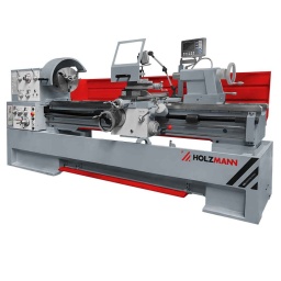 Le tour à métaux HOLZMANN ED2000IND105 présente un design industriel, un banc en fonte, un entraxe de 2000 mm et un alésage de broche de 105 mm. Il est équipé d'une pompe de refroidissement, d'un affichage numérique de la position (3 axes) et d'une avance rapide. Conçu pour une utilisation en entreprises comme en centres de formations, il offre une capacité suffisante pour une grande variété d'opérations de tournage et d'usinage, ainsi qu'une grande précision de travail.

La construction robuste du banc en fonte absorbe et réduit les vibrations
Grand banc prismatique, trempé par induction et rectifié
Manipulation pratique et aisée grâce aux leviers bien positionnés
Pont amovible pour l'usinage de grandes pièces
Butée longitudinale réglable sur quatre positions
Tous les guides sont réglables grâce à des traverses en V
Support de broche Camlock D8
La contre-pointe peut être décalée pour le tournage conique
Grand alésage de broche : 105 mm
Dispose d'un frein à pied et d'un arrêt automatique pour un arrêt immédiat de la broche
Grande variété de pas de filetage possibles grâce à sa conception
Permet le filetage en dimensions métriques et en pouces
Système d'arrosage et éclairage de travail inclus
Affichage numérique de la position (3 axes) pour une manipulation aisée
Vitesse élevée : moteur de 300 W

Équipement inclus: Système d'arrosage, lampe de travail, mandrin 3 mors Ø 315 mm, mandrin 4 mors Ø 320 mm, plateau Ø 450 mm, douille de réduction, engrenages de changement de vitesse, lunette fixe et support. Points de centrage, protection anti-éclaboussures, protection de la broche, affichage numérique de la position (3 axes)
Fluides de fonctionnement :

Lubrifiants (viscosité 220, ISO 12925-1 CKD, DIN 51517 Partie 3 CLP, US Steel 224, AGMA 9005-E02)
Quantité d'huile pour la broche : 12 l
Quantité d'huile pour le carter du réducteur : 1 l
Quantité d'huile pour le réducteur : 4,5 l
Liquide de refroidissement (par exemple, HOLZMANN KSM5l)
Capacité maximale du liquide de refroidissement : 33 l




Données sur les moteurs







Puissance moteur S1 W


7500 | 90 | 300







Voltage


400 V / 50 Hz







dimensions







Dimensions machine mm


3340 x 1150 x 1460







Tour







Distance entrepointes mm


2000







Hauteur de pointes mm


280







Diamètre au dessus du banc mm


560







Diamètre au dessus du chariot mm


355







Diamètre au dessus du banc rompu


785







Vitesse de broche min-1


25-1600 (12)







Alésage de la broche mm


105







Cône Morse de broche


MK7/MT7







Cône de broche de poupée mobile


MK5/MT5







Plage de avances longitudinales


0,059-1,646 (35)







Plage de avances transversales


0,02-0,573 (35)







Course du chariot mm


2000







Course du chariot supérieur mm


316







Course chariot auxiliaire mm


130







Course fourreau de poupée mobile mm


180







Filetage métrique


0,2-14(47)







Filets au pouce


2-112 TPI (60)







Outil de coupe max.


25 x 25







Niveau puissance sonore- vibreur







Niveau de puissance sonore en dB


83







Poids







Poids brut kg


3.100







Poids net kg


2.720







emballage







Largeur emballage mm


1.150







Longueur emballage mm


3.420







Hauteur emballage mm


1.810







Information générale







Code EAN


9120132141622




