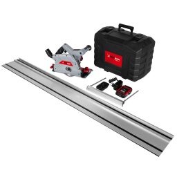 scie plongeante sans fil Holzmann TAS140AKKU avec 2 batteries de 2Ah(20V) vous permet de travailler sans fil à pleine puissance. Convient à différents matériaux tels que le bois massif, le bois plaqué, etc
Garantie 2ans

Avec raccord d'aspiration intégré (pivotant)
Coupe d'onglet: -1 à 47°
6 niveaux de vitesse de lame de scie réglables (2 000 à 5 500 tr/min)
2 batteries de 20 V (2 Ah) fournissent une puissance maximale

Matériel inclus: Disque Ø140 mm x 20 x 1,8 mm, guide parallèle, 2 guides de guidage aluminium (2 x 750 mm = 1500 mm), connecteur de guidage, chargeur et 2 batteries 20 V



Données sur les moteurs







Voltage de batterie


20 V







Capacité de la batterie


2 Ah







dimensions







Buse d´aspiration


Ø34,5







Dimensions machine mm


345 x 230 x 245







capacité de coupe







Profondeur de coupe maxi 90° mm


52 (46)







Profondeur de coupe maxi 45°mm


38 (32)







Scie circulaire







Vitesse de la lame de scie en min-1


2000 - 5500







Inclinaison lame


-1 - 47°







Niveau puissance sonore- vibreur







Niveau de puissance sonore en dB


87,8







Niveau de pression acoustique en dB


79,8







Vibration poigné en m/s2


2,947/3,117







Poids







Poids brut kg


9.50







Poids net kg


3.60







emballage







Largeur emballage mm


473







Longueur emballage mm


760







Hauteur emballage mm


260







Information générale







Code EAN


9120132140281


