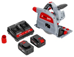 La scie plongeante sans fil Holzmann TAS165AKKU avec 2 batteries de 80 Wh vous permet de travailler sans fil à pleine puissance. Convient à différents matériaux tels que le bois massif, le bois plaqué, etc.
Garantie 2ans

Avec raccord d'aspiration intégré (pivotant)
Profondeur de coupe maximale 59/54 mm (54 mm avec rail d'insertion)
Angle d'inclinaison : -1 à 47°
5 niveaux de vitesse de lame de scie réglables (2 000 à 5 500 tr/min)
2 batteries de 20 V (4 Ah) fournissent une puissance maximale

Matériel inclus: Double chargeur pour 2 batteries (puissance 100 W), 2 batteries 20 V (4 Ah), adaptateur de connexion pour aspiration.
Données techniques



Données sur les moteurs







Voltage de batterie


40 V DC (2 x 20 V DC)







Capacité de la batterie


2 x 80 Wh







dimensions







Buse d´aspiration


34,5







Dimensions machine mm


305 x 70 x 290







capacité de coupe







Profondeur de coupe maximale 90° mm


59







Profondeur de coupe max. 45° mm


42







Scie circulaire







Ø Lame / alésage mm


Ø 165 x Ø 20 x 1,6







Vitesse de la lame de scie en min-1


2000 - 5500







Inclinaison lame


-1 - 47°







Niveau puissance sonore- vibreur







Niveau de puissance sonore en dB


102,16







Niveau de pression acoustique en dB


94,16







Vibration poigné en m/s2


2,667 / 2,286







Poids







Poids brut kg


7.18







Poids net kg


5.60







emballage







Largeur emballage mm


235







Longueur emballage mm


350







Hauteur emballage mm


320







Information générale







Code EAN


9120058379758


