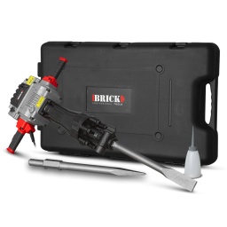 Marque:BRICKGarantie:3 ansDescription:Ce marteau piqueur 2100W Brick est prévu pour réaliser des travaux lourds de démolition. Très performant, il permet de briser le béton sans le moindre effort. Il produit jusqu'à 1650 coups par minute avec une force de frappe impressionnante de 85 joules. Grâce à son design ergonomique vous contrôlez totalement votre machine et pouvez travailler en toute sécurité.Ce puissant marteau piqueur est livré en coffret avec 2 burins (un plat et un pointu) et est équipé d'un systême rapide pour le changement de burin.
Caractéristiques :- Puissance: 2100 W- Tension de fonctionnement: 230 V- Force de frappe: 85 joules- Fréquence de percussion: 1650 coups/min- Porte outil: HEX 30 mm- Poids: 30 kgs- Livré en coffret avec 2 burins (1 plat et 1 pointu)- Garantie 3 ansCode EAN/GLN:5411074238438Poids:33.85 kg