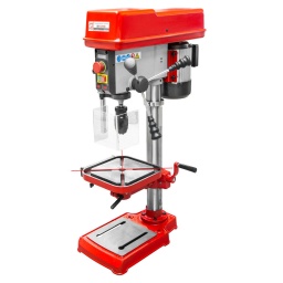 
Perceuse avec variateur de vitesse et affichage digital
Base solide pour un bon équilibre de la machine, avec rainures pour la fixation de pièces.
Moteur d'aluminium selon les normes IP54.
Colonne en acier, solide, polie, et résistant à la torsion.
features solid, polished base with T-nuts
Cabestan ergonomique avec échelle de profondeur.
Butée de profondeur de perçage réglable, avec échelle pour le contrôle précis de la profondeur.
Écran de protection basculant et réglablecolumn
spindle protection cover
adjustable drill depth stop with scale for accurate drill depth control
Garantie 2ans
Inclus dans la livraison:Mandrin auto serrant 1 à 16 mm, B16, lampe de travail et led




Données sur les moteurs







Voltage


230V /50 Hz







Vitesse rotation arbre min-1


390-2200







Classe de protection


I







Puissance moteur S1 W


500







dimensions







Portée en mm


150







Dimensions table mm


243x243







Dimensions machine mm


310x570x910







Caractéristiques techniques







Capacité de perçage maxi en mm


16







Diamètre colonne


60







Diamètre de la broche mm


90







Dimensions socle


413 x 246







Distance base-broche


540







Support de broche de perçage


MK2/MT2







Niveau puissance sonore- vibreur







Niveau de puissance sonore en dB


78







Niveau de pression acoustique en dB


59







Poids







Poids brut kg


40







Poids net kg


38







emballage







Largeur emballage mm


498







Longueur emballage mm


762







Hauteur emballage mm


280







Information générale







Code EAN


9120058376566




