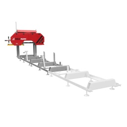 La machine est conçue exclusivement pour la coupe du bois, dures et sèches, humides, transformant grumes en planches, sans dépasser les mesures des rails sur lequel est montée la scie.

Longueur de coupe illimitée, selon le nombre des guides ou des sections que nous ajoutons.
Tous les types de bois peuvent être coupés avec la même lame.
Structure solide qui assure une grande stabilité.
Utilisation et l‘assemblage simple, qui offrent une grande mobilité.
Volants en fonte et grandes dimensions.
Levage de l´unité de sciage et alimentation manuelle.
Système de fixation excentrique.
Ajustement de prédécoupé
La productivité dépend du type de bois, dur, doux, sec ou humide.
Possibilité d´ajouter sections complémentaires pour augmenter la capacité de coupe
Garantie 2ans
Livrée avec:1 Lame bimetal




Données sur les moteurs







Puissance moteur S1 W


5500







Voltage


400V / 3 / 50Hz







dimensions







Dimensions machine mm


4350x1600x1800







dimensions des pièces







Longueur pièce mm


1050







Scies á ruban







Dimensions banda mm


3658 x 32 x 1,1







Vitesse bande abrasive m/min


1080







Volants mm


475







Diamétre maxi. mm


550







Ouverture maxi entre les ruban mm


530







Épaisseur des volants mm


1,5-2,2







Sections complémentaires m


2,0







Niveau puissance sonore- vibreur







Niveau de puissance sonore en dB


98







Niveau de pression acoustique en dB


89







Poids







Poids brut kg


387







Poids net kg


335







emballage







Largeur emballage mm


630







Longueur emballage mm


2.170







Hauteur emballage mm


860







Information générale







Code EAN


9120058377594




